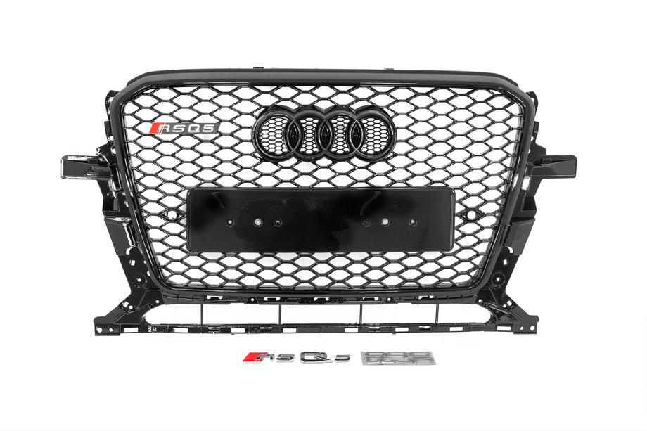Audi Q5 2008-2017 Front Grille RSQ-Style with Quattro Emblem (2012-2017, black) Image