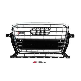 Front Grille SQ-Style (2012-2017, black with chrome) Audi Q5 2008-2017 photo 1