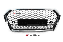 Audi Q5 2017-2025 Front Grille RSQ-Style without Logo (2017-2020, black with chrome) photo 1