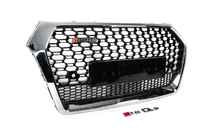 Audi Q5 2017-2025 Front Grille RSQ-Style without Logo (2017-2020, black with chrome) photo 3