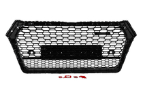 Audi Q5 2017-2025 Front Grille RSQ-Style without Logo (2017-2020, black with chrome) photo 4