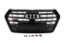Audi Q5 2017-2025 Front Grille SQ-Style (2017-2020, black) photo 2