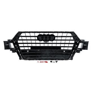 Front grille SQ-Style V-2 (2015-2019, black with chrome) photo 4