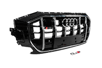 Audi Q8 2018- Front Grille SQ-Style (2018-2023, black with chrome) photo 3
