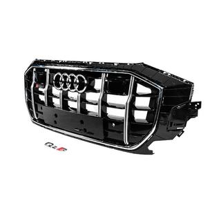 Front Grille SQ-Style (2018-2023, black with chrome) photo 2