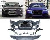 Audi A6 C7 2011-2017 Front bumper with black grille RS6-Style (2011-2014) photo 2