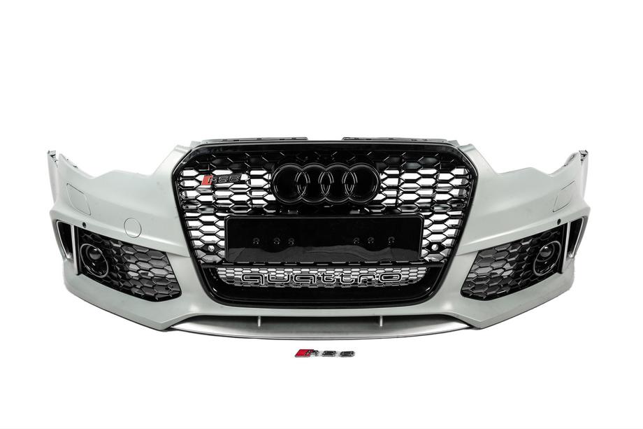 Audi A6 C7 2011-2017 Front bumper with black grille RS6-Style (2011-2014) Image