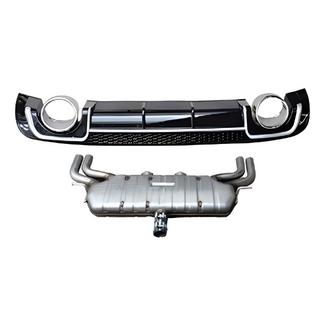 Rear diffuser with exhaust tips V-2 (for S/S-Line, 2012-2020) Audi A3 2012-2020