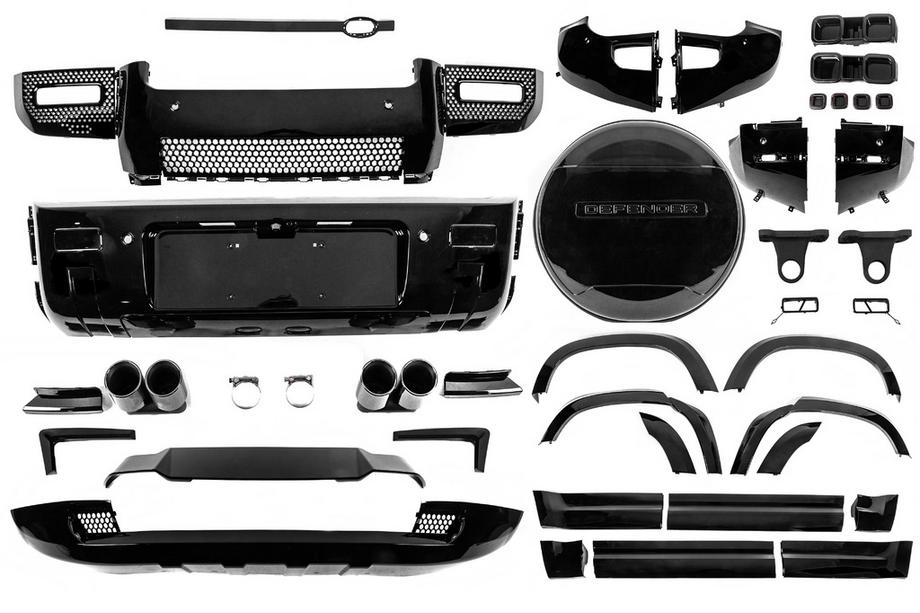 Land Rover Defender 2019- Body Kit Set (Black Edition) Image