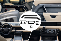 Land Rover Defender 2019- Black Interior Trim Covers photo 1