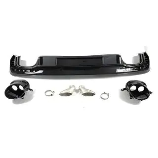Rear diffuser with RS-Style exhaust tips V-2 (2019-2024)