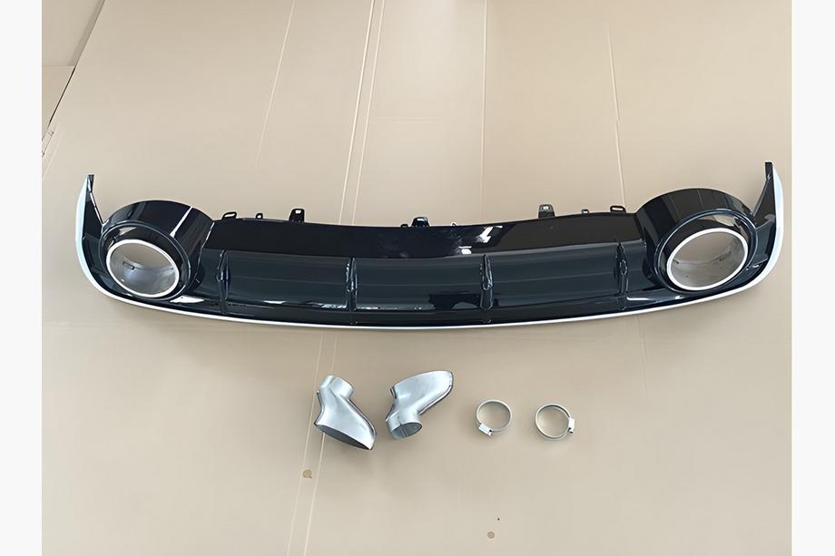 Audi A6 C7 2011-2017 Rear Diffuser with Exhaust Tips RS-Style V-2 (2014-2017) Image