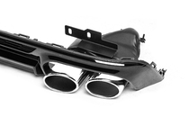 Audi A6 C8 2018–2025 Rear diffuser with exhaust tips S-Style Silver (for S / S-Line) photo 7