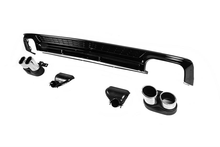 Audi A6 C8 2018–2025 Rear Diffuser with Tips S-Style (for Base) Image