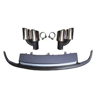 Rear Diffuser with Tips RS-Style (2010-2014, Dual Exhaust)