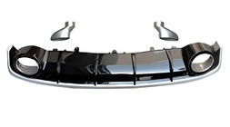 Audi A7 2010-2018 Rear Diffuser with Exhaust Tips RS-Style (2015-2018, Sport) photo 1