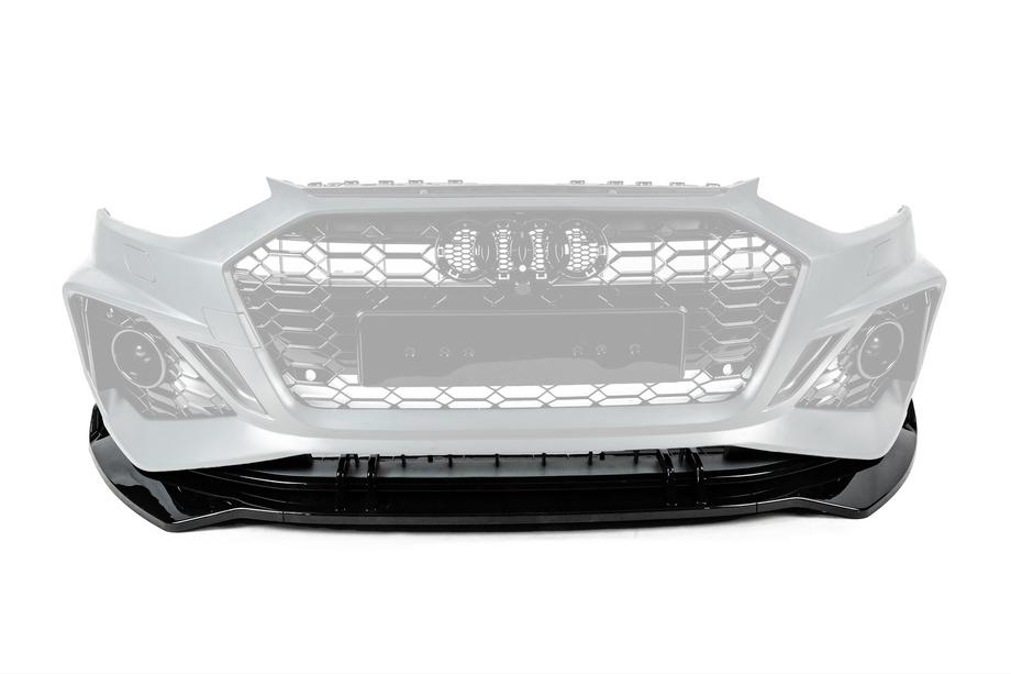 Audi A4 B9 2015-2024 Front lip spoiler V-3 (2019-2024) Image