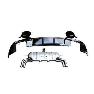 Rear diffuser with exhaust tips V-1 (for S/S-Line, 2016-2020) Audi A3 2012-2020