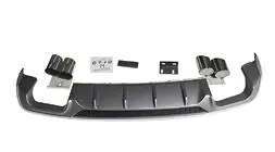 Audi A3 2012-2020 Rear Diffuser with Tips V-2 (for S/S-Line, 2016-2020) photo 1