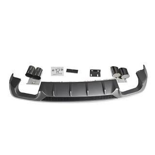 Rear Diffuser with Tips V-2 (for S/S-Line, 2016-2020) Audi A3 2012-2020