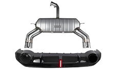 Audi A3 2020- Rear Diffuser with Exhaust Tips RS-Style photo 1