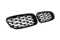 BMW 5 Series F10/F11 2010–2016 Diamond Black Kidney Grilles (Gloss Black) photo 7