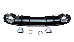 Audi A4 B9 2015-2024 S-Style Rear Diffuser (2015-2019, matte black) photo 1