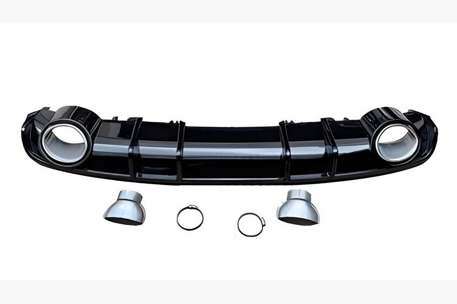 Audi A4 B9 2015-2024 S-Style Rear Diffuser (2015-2019, matte black) Image