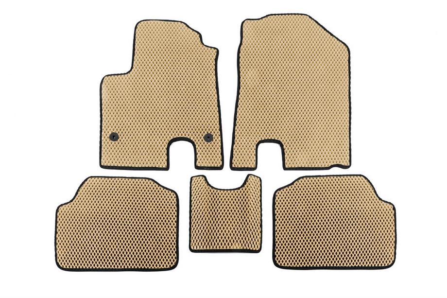 Kia Niro 2016–2021 EVA Floor Mats (E-Niro 2018-2022, Beige) Image