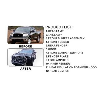 Facelift Upgrade Kit 2024 (Full Set) Toyota Tundra 2007-2021 photo 2