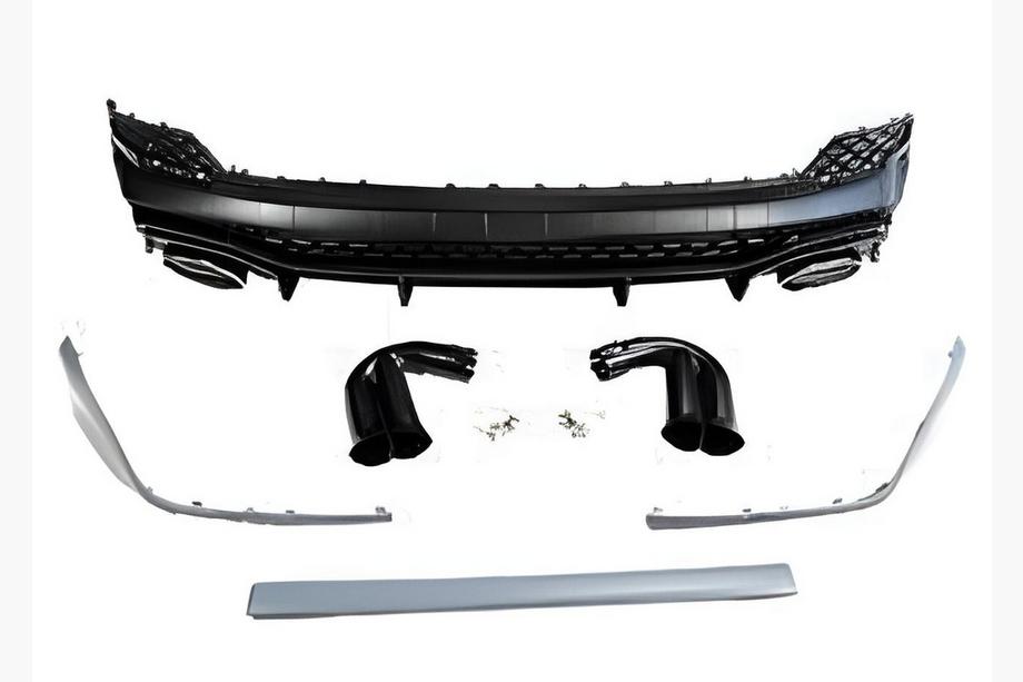 Audi Q3 2019–2025 Rear Diffuser with Exhaust Tips QRS-Style (2.0) Image