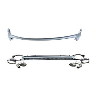 Rear Diffuser with Exhaust Tips QRS-Style (2017-2020) Audi Q5 2017-2025