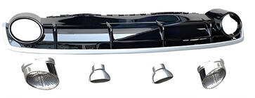 Audi Q7 2015–2026 Rear Diffuser with Exhaust Tips QRS-Style (Sport, 2015-2019) photo 1