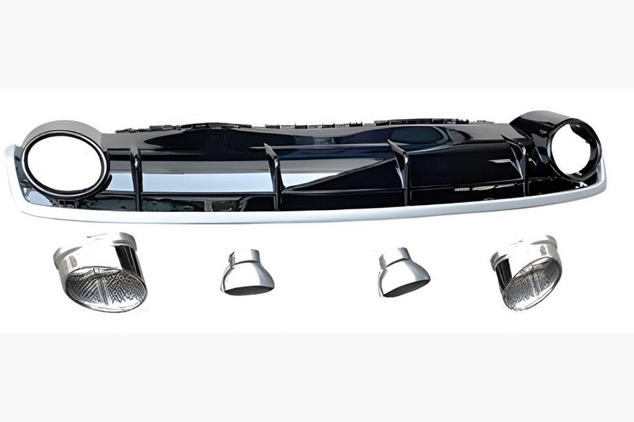 Audi Q7 2015–2026 Rear Diffuser with Exhaust Tips QRS-Style (Sport, 2015-2019) Image