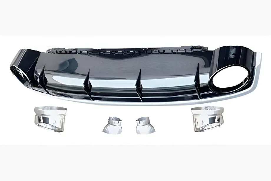 Audi Q7 2015–2026 Rear Diffuser with Tips QRS-Style (Normal, 2015-2019) Image