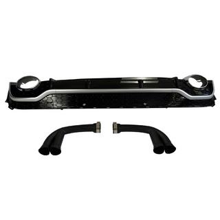 Rear Diffuser with Exhaust Tips QRS-Style (2020+, Gray/Black, 2.0/3.0) Audi Q7 2015–2026