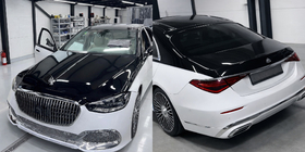 Mercedes S-class W221 2005-2013 Facelift kit to W223 Maybach (with door handles and inserts) photo 2