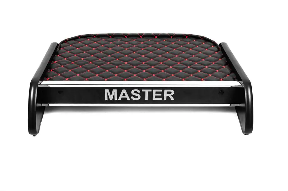 Renault Master 2011-2023 Dashboard Shelf (Black with Red Stitching) Image
