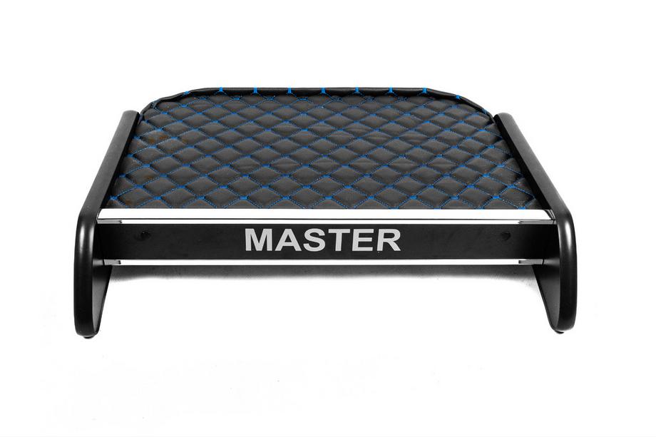 Renault Master 2011-2023 Dashboard Shelf (Black with Blue Stitching) Image