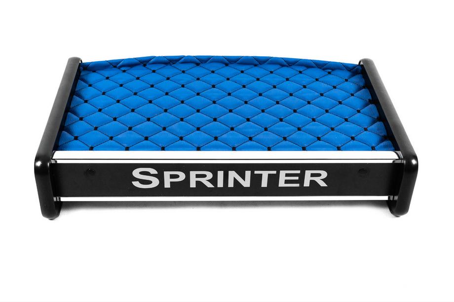 Mercedes Sprinter W901/902/903/904/905 1995–2006 Dashboard Shelf (2000-2006, Blue with Black Stitching) Image