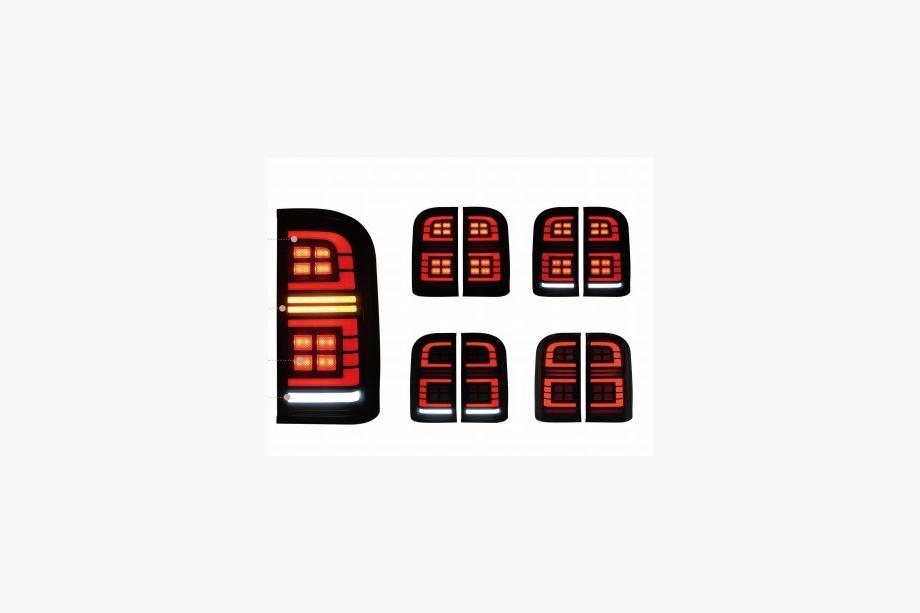 Nissan Patrol Y61 1997-2011 Smoke Black LED Tail Lights (1999-2004, 2 pcs) Photo 1