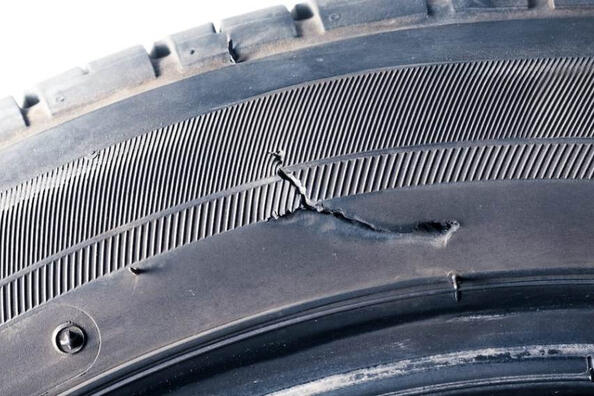 What to do if a car tire has a side cut?