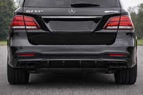 Mercedes GLE/ML class W166 2011-2018 Rear diffuser for GLE (GLE63 Black design) photo 1