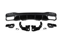 Mercedes GLE/ML class W166 2011-2018 Rear diffuser for GLE (GLE63 Black design) photo 2