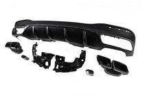 Mercedes GLE/ML class W166 2011-2018 Rear diffuser for GLE (GLE63 Black design) photo 5