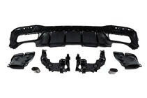 Mercedes GLE/ML class W166 2011-2018 Rear diffuser for GLE (GLE63 Black design) photo 6