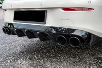 Mercedes E-class coupe C238 2016-2024 Rear Diffuser Black with Black Tips (AMG53 Design) photo 2
