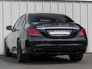 Mercedes C-class W205 2014-2021 Rear diffuser with tips Black (C63 Design 2018-2021) photo 1