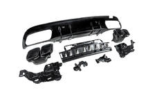 Mercedes C-class W205 2014-2021 Rear diffuser with tips Black (C63 Design 2018-2021) photo 5