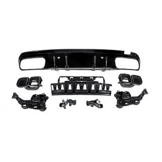 Rear diffuser with tips Black (C63 Design 2018-2021) photo 2